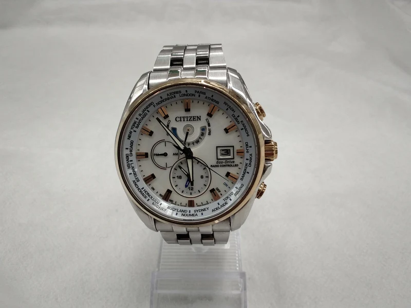 CITIZEN Solar-Funkarmbanduhr Atessa Double Direct Flight AT9060-54L