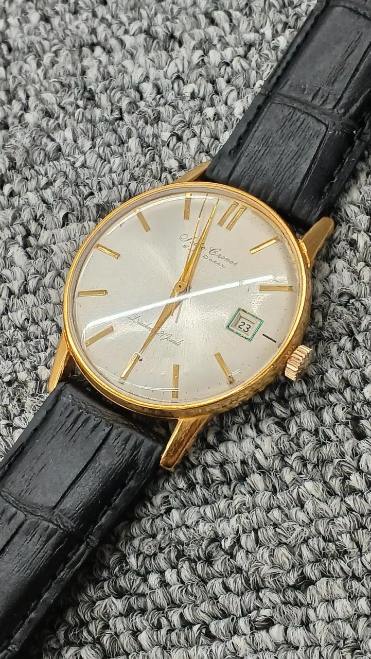 SEIKO CRONOS SELF DATER Handaufzugs-Armbanduhr J15010E