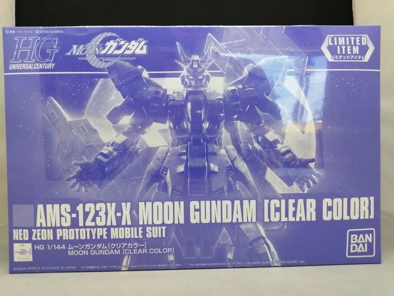 BANDAI HGUC Moon Gundam (Transparente Farbe) AMS-123X-X