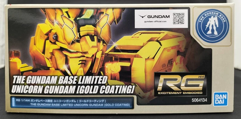 BANDAI RX-0 Unicorn Gundam Gold Coating RG