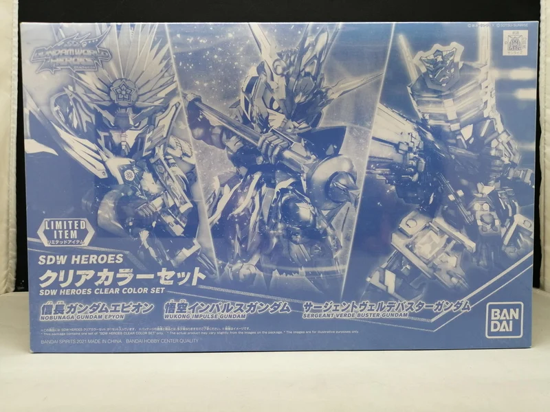 BANDAI Clear Color Set (3-teiliges Set) SD Gundam World Heroes