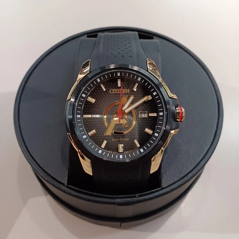 CITIZEN MARVEL THE AVENGERS aw1155-03w / Schwarz × Gold