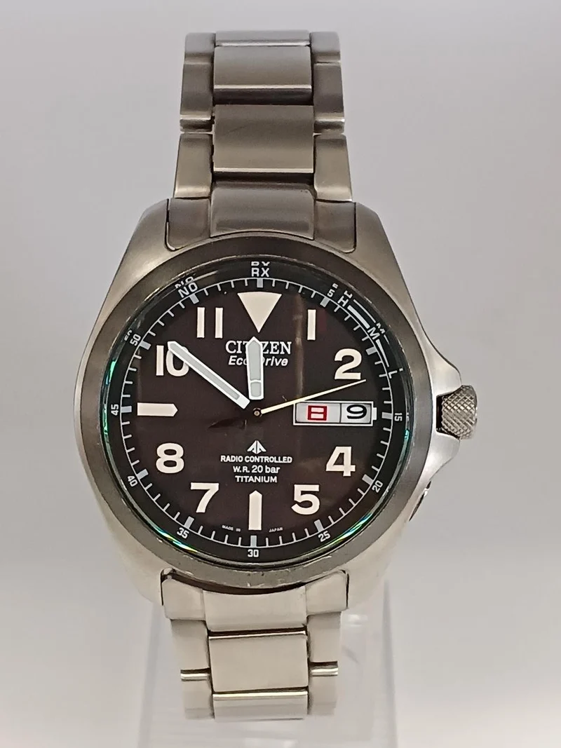 CITIZEN Analoges Solar-Funksignal H100-S074304
