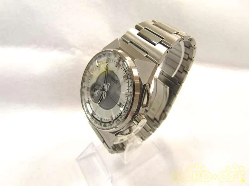 CITIZEN Quarz-Analog-Armbanduhr Eco-Drive Titanium mit Box, Bedienungsanleitung und Gliedern