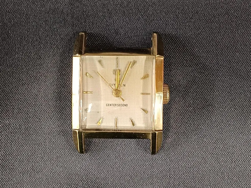 [SCHROTT] CITIZEN CENTERSECOND *Schrottartikel 14K GF 40 MIC