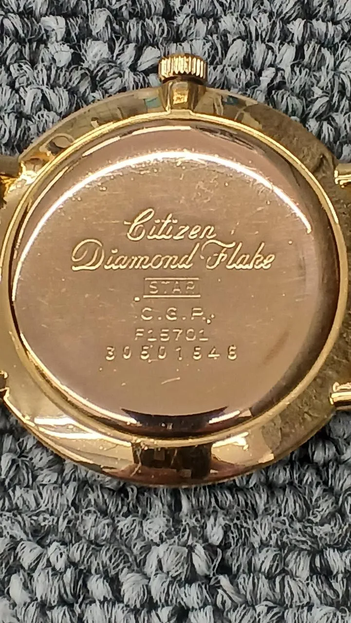 CITIZEN Armbanduhr mit Handaufzug und Diamant-Flake F15701
