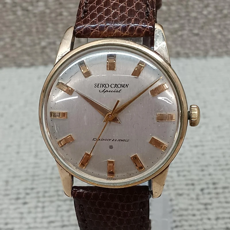 SEIKO Handaufzugsuhr J14100E CROWN SPECIAL Gold SD Zifferblatt