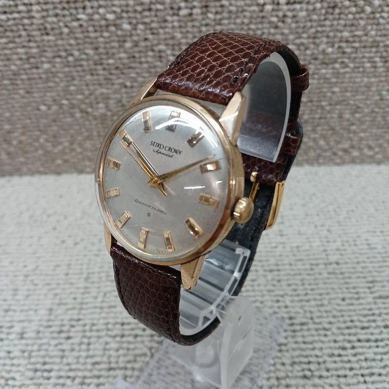 SEIKO Handaufzugsuhr J14100E CROWN SPECIAL Gold SD Zifferblatt