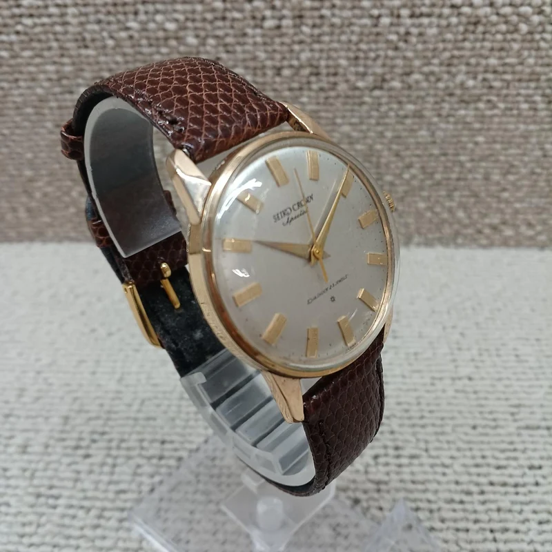 SEIKO Handaufzugsuhr J14100E CROWN SPECIAL Gold SD Zifferblatt