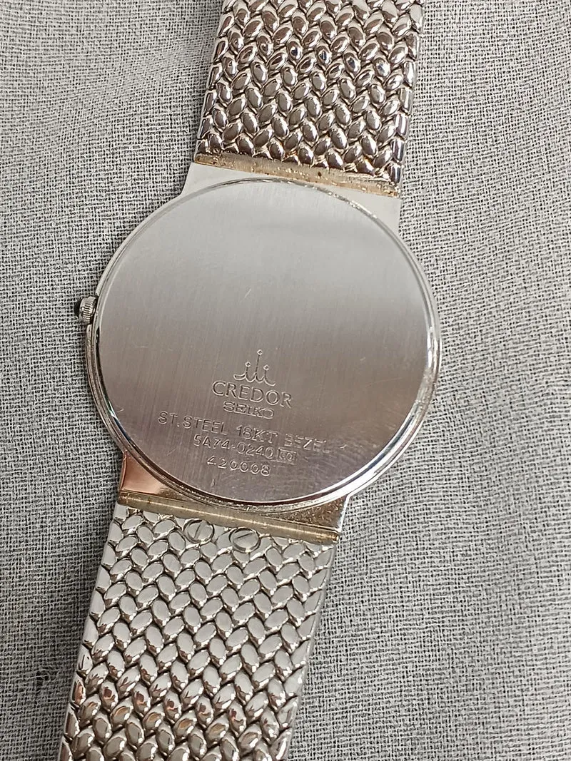 SEIKO Quartz 5A74-0240 18KT
