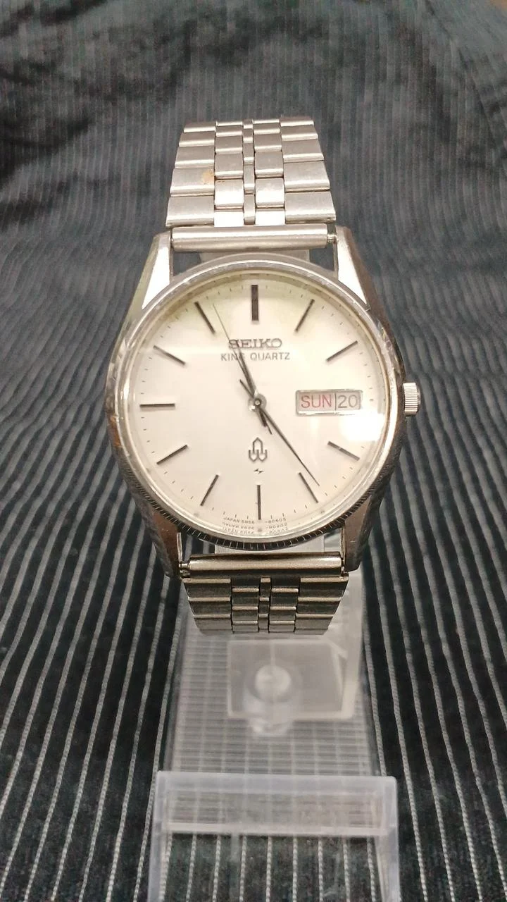 [SCHROTT] SEIKO Quartz (Schrott) KING QUARTZ Zifferblattverfärbung