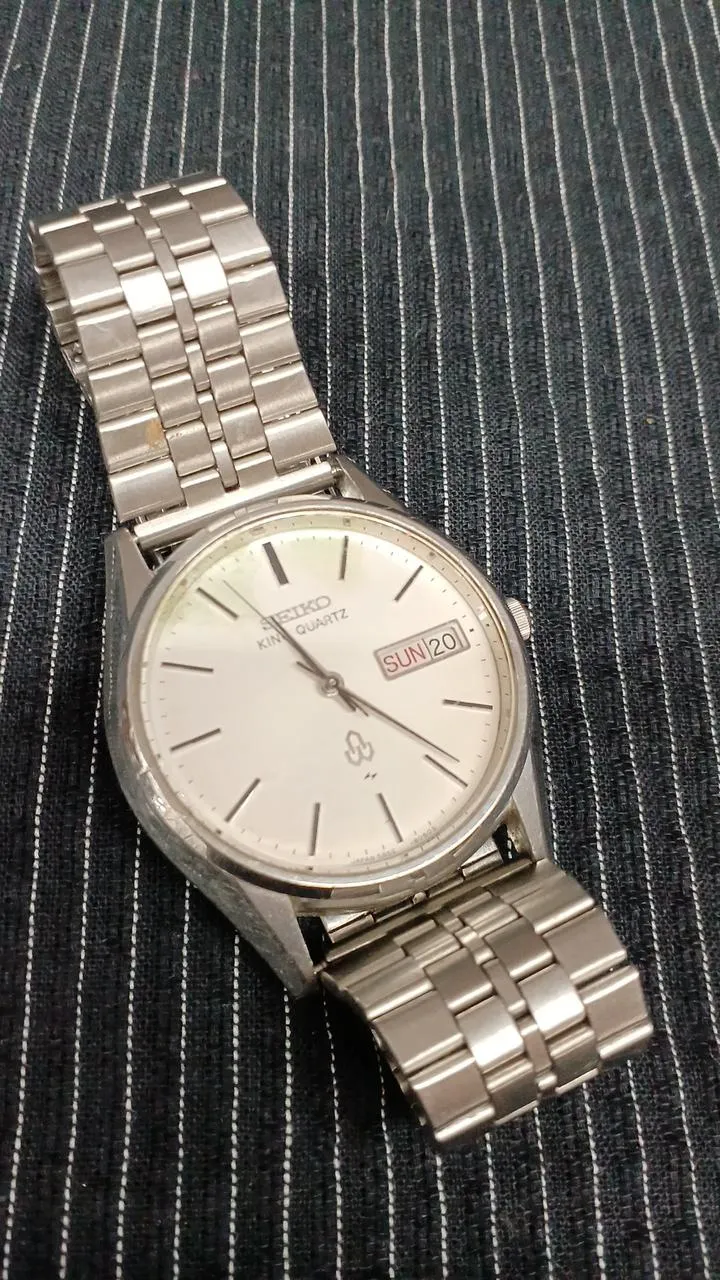 [SCHROTT] SEIKO Quartz (Schrott) KING QUARTZ Zifferblattverfärbung