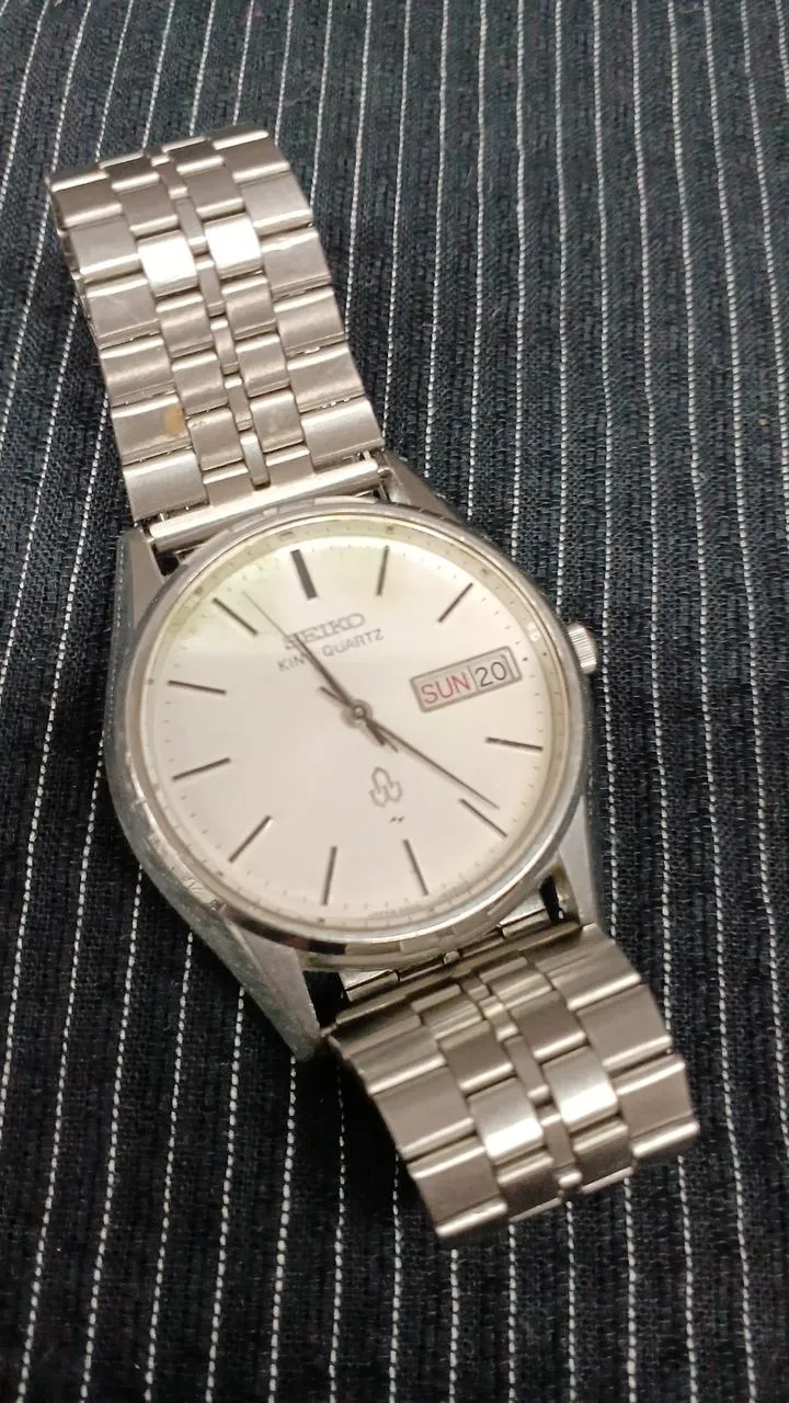 [SCHROTT] SEIKO Quartz (Schrott) KING QUARTZ Zifferblattverfärbung