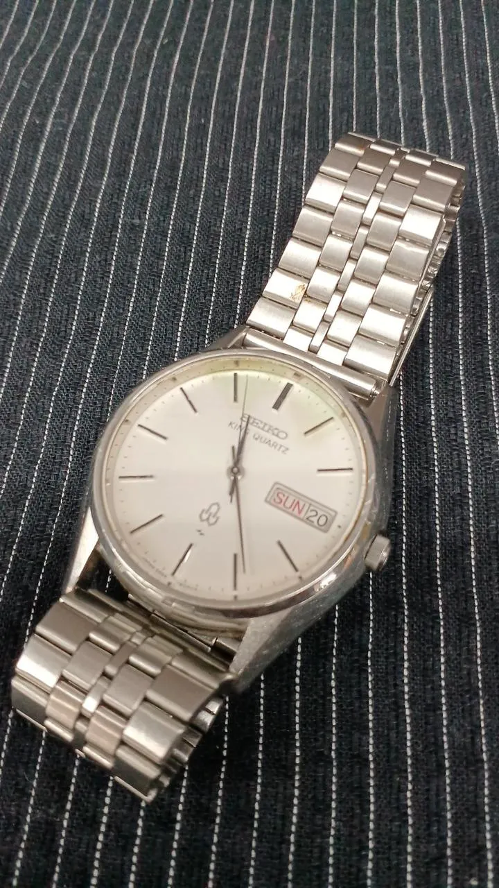 [SCHROTT] SEIKO Quartz (Schrott) KING QUARTZ Zifferblattverfärbung