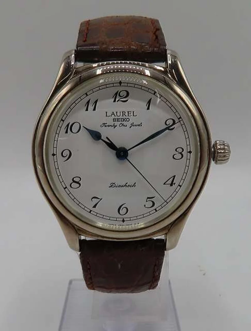 SEIKO LAUREL Handaufzug Massives Silber 4S24-0040