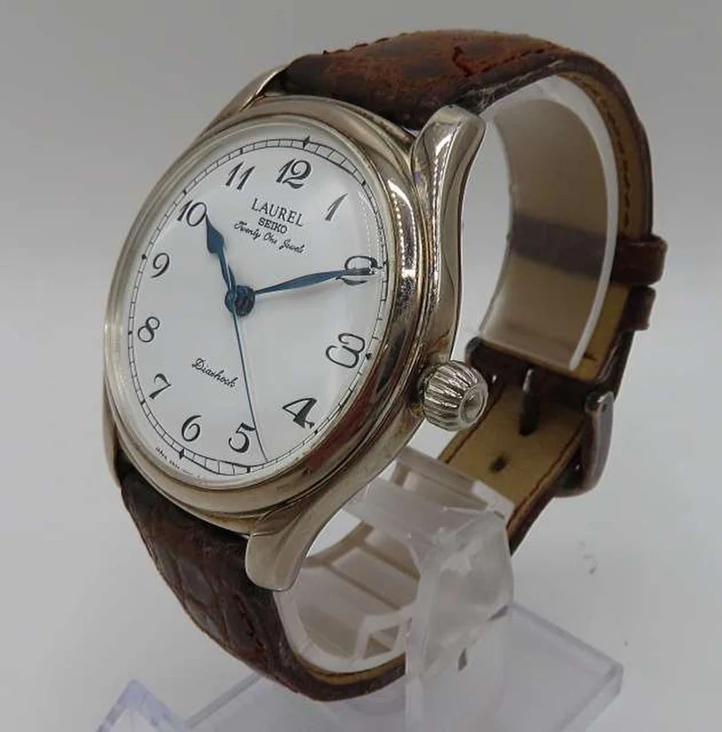 SEIKO LAUREL Handaufzug Massives Silber 4S24-0040