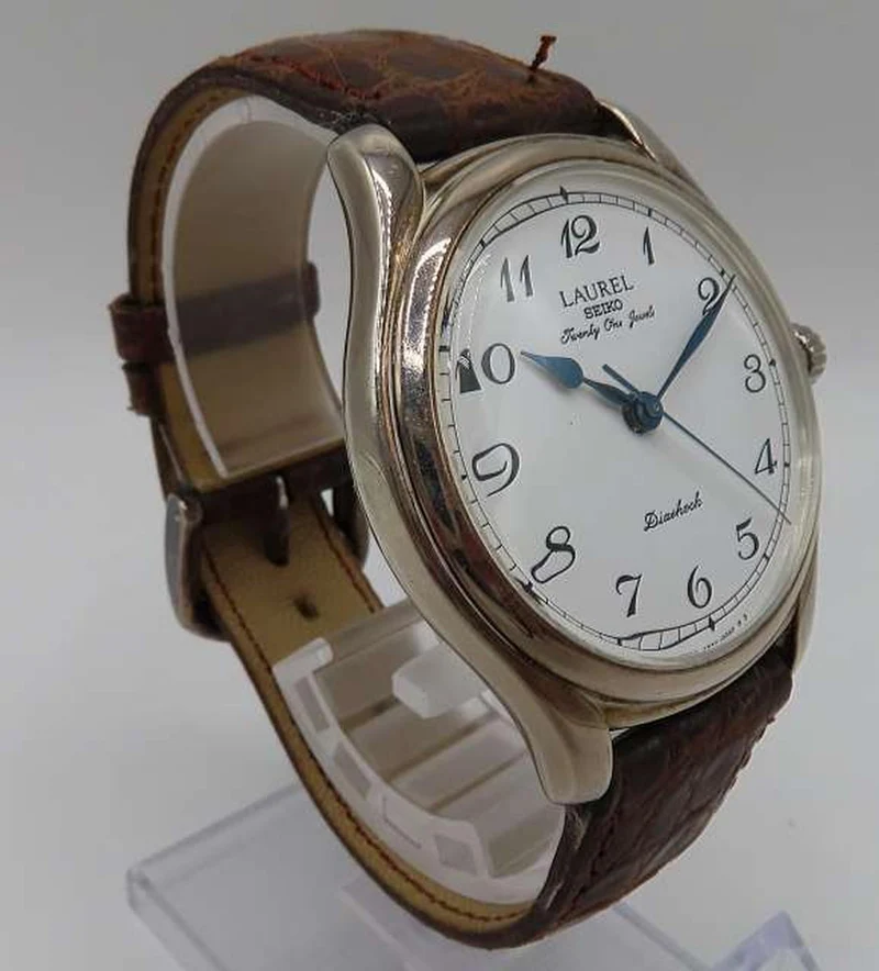 SEIKO LAUREL Handaufzug Massives Silber 4S24-0040