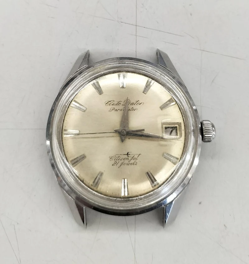 [SCHROTT] CITIZEN JET Schrott Citizen Jet Automatik ohne Gürtel AUTOMATISCHES DATUM 21 JEWELS