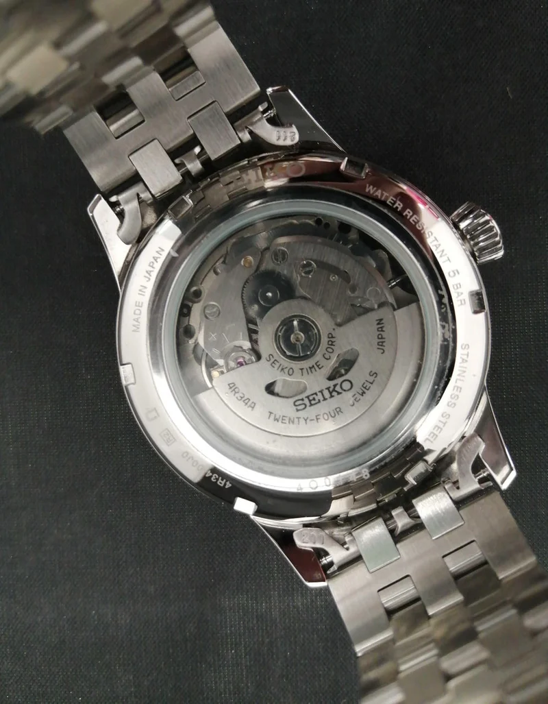 SEIKO Automatische analoge Armbanduhr 4R34-00J0