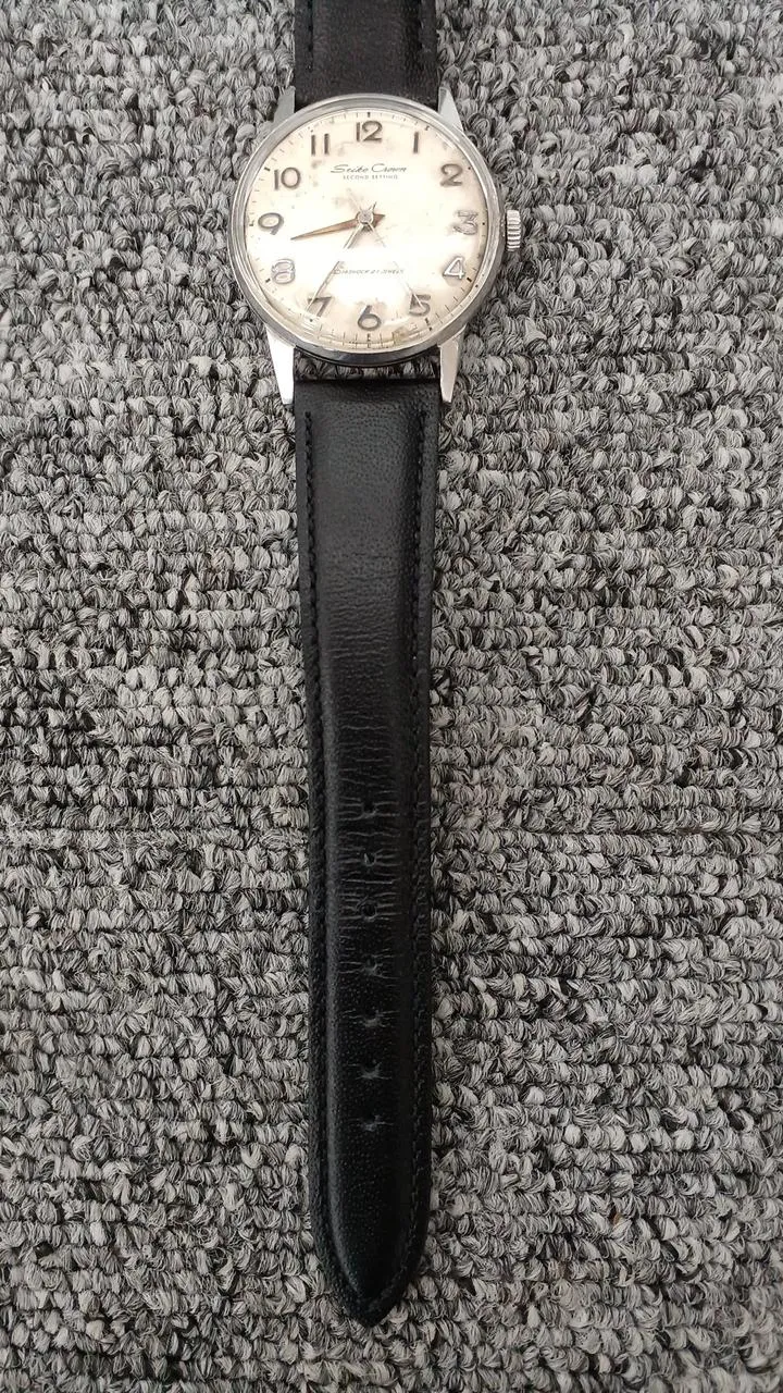 SEIKO CROWN Armbanduhr mit Handaufzug Seitetsu Showa 37