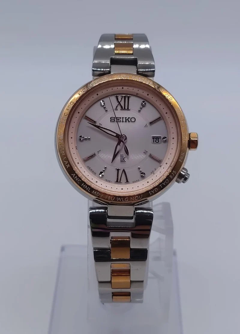 SEIKO Solar-Funk-Armbanduhr 1B25-0AJ0