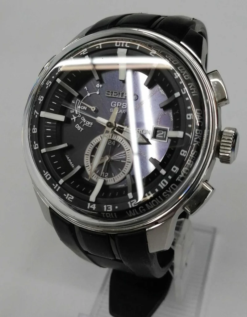 SEIKO ASTRON Funkgesteuerte Solar-Armbanduhr 7X52OAKO