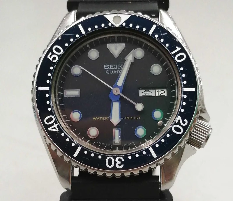 SEIKO Quarz-Analog-Armbanduhr 6458-6000