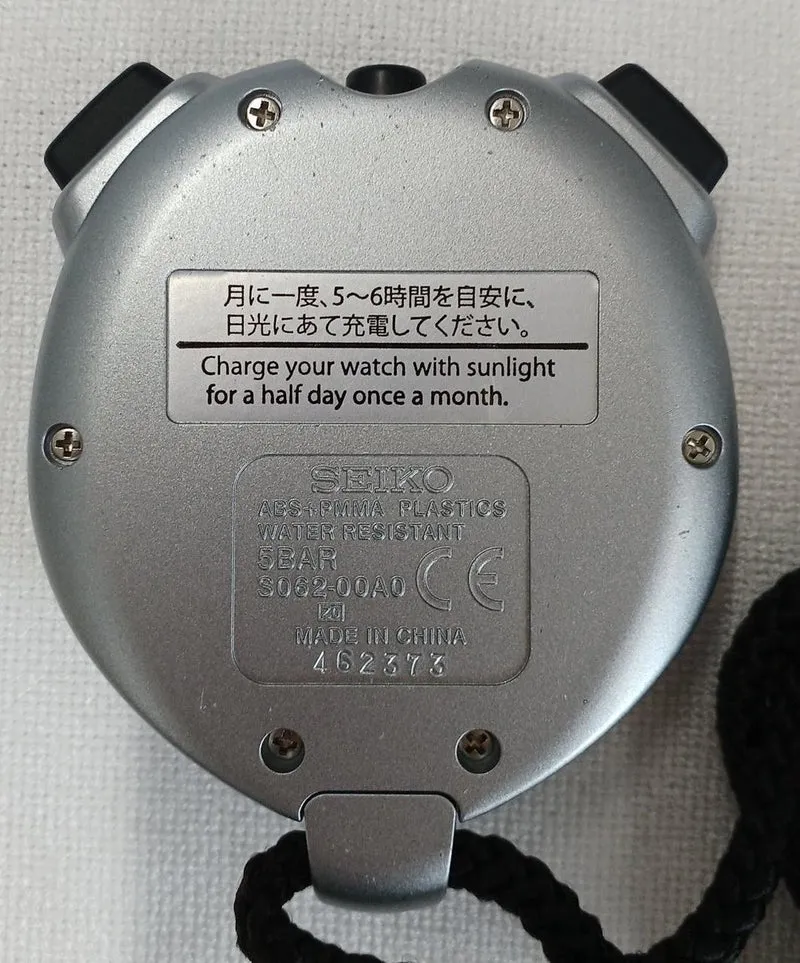 SEIKO Silberne Stoppuhr