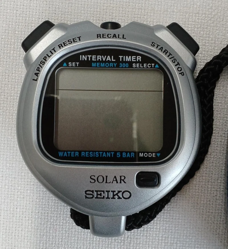 SEIKO Silberne Stoppuhr