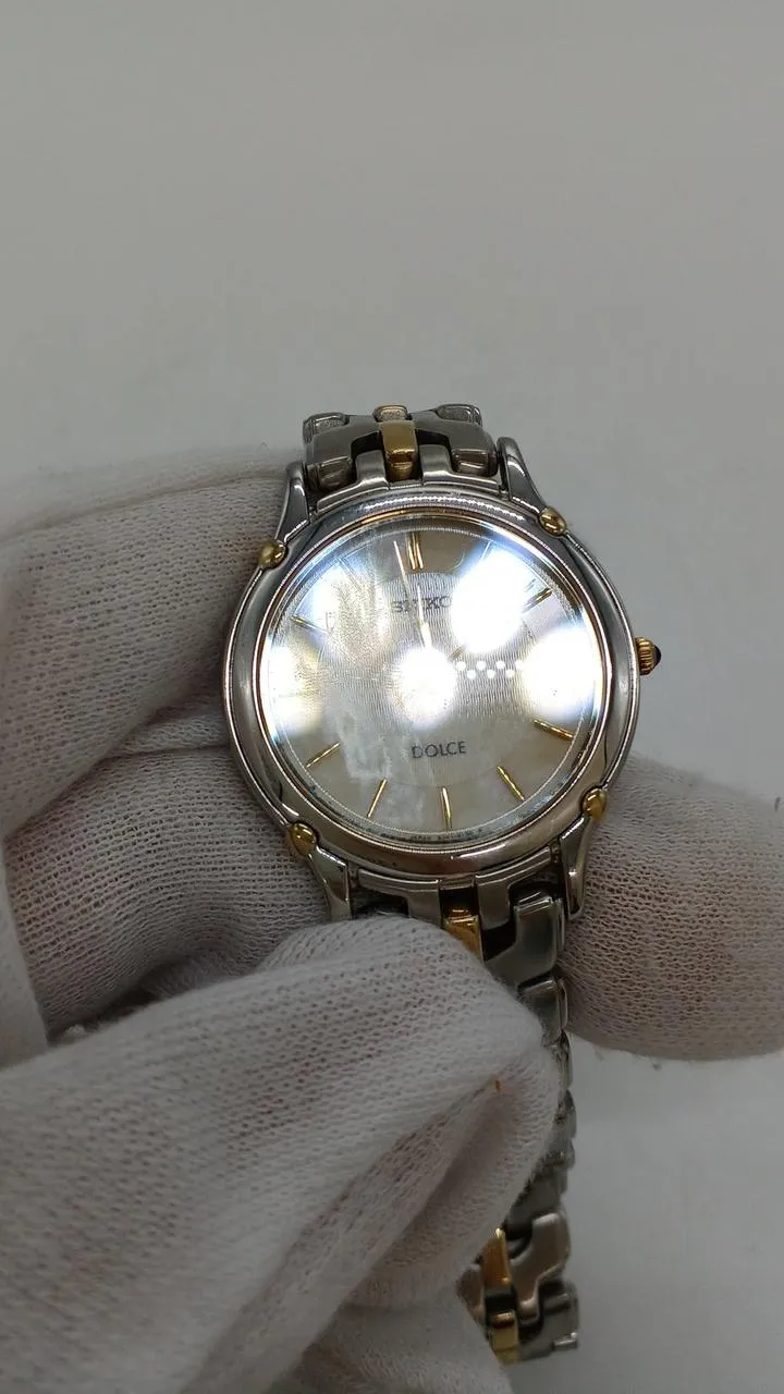 SEIKO Quarz-Armbanduhr, defekt, Schrott, 8J41-6068