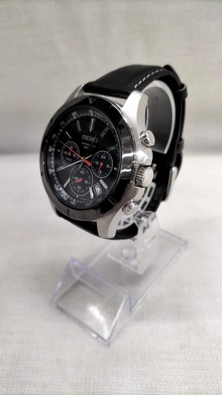 SEIKO Seiko Chronograph Armbanduhr 6T63-00G0