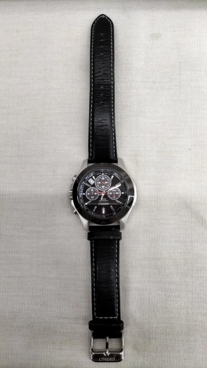 SEIKO Seiko Chronograph Armbanduhr 6T63-00G0