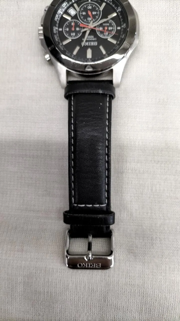 SEIKO Seiko Chronograph Armbanduhr 6T63-00G0