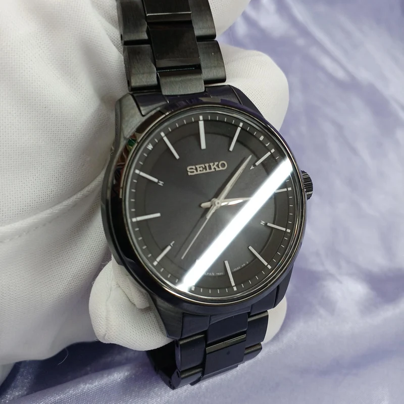 SEIKO Funkgesteuerte Solar-Armbanduhr SBTM257