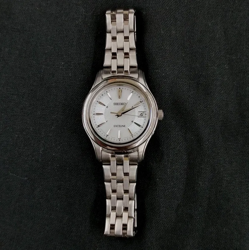 SEIKO Funkgesteuerte Solaruhr Exceline 1B22-0AM0