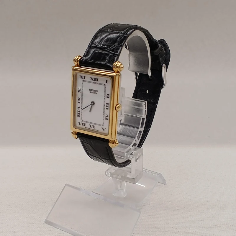 SEIKO Quadratische Quarz-Armbanduhr 7N00-F020