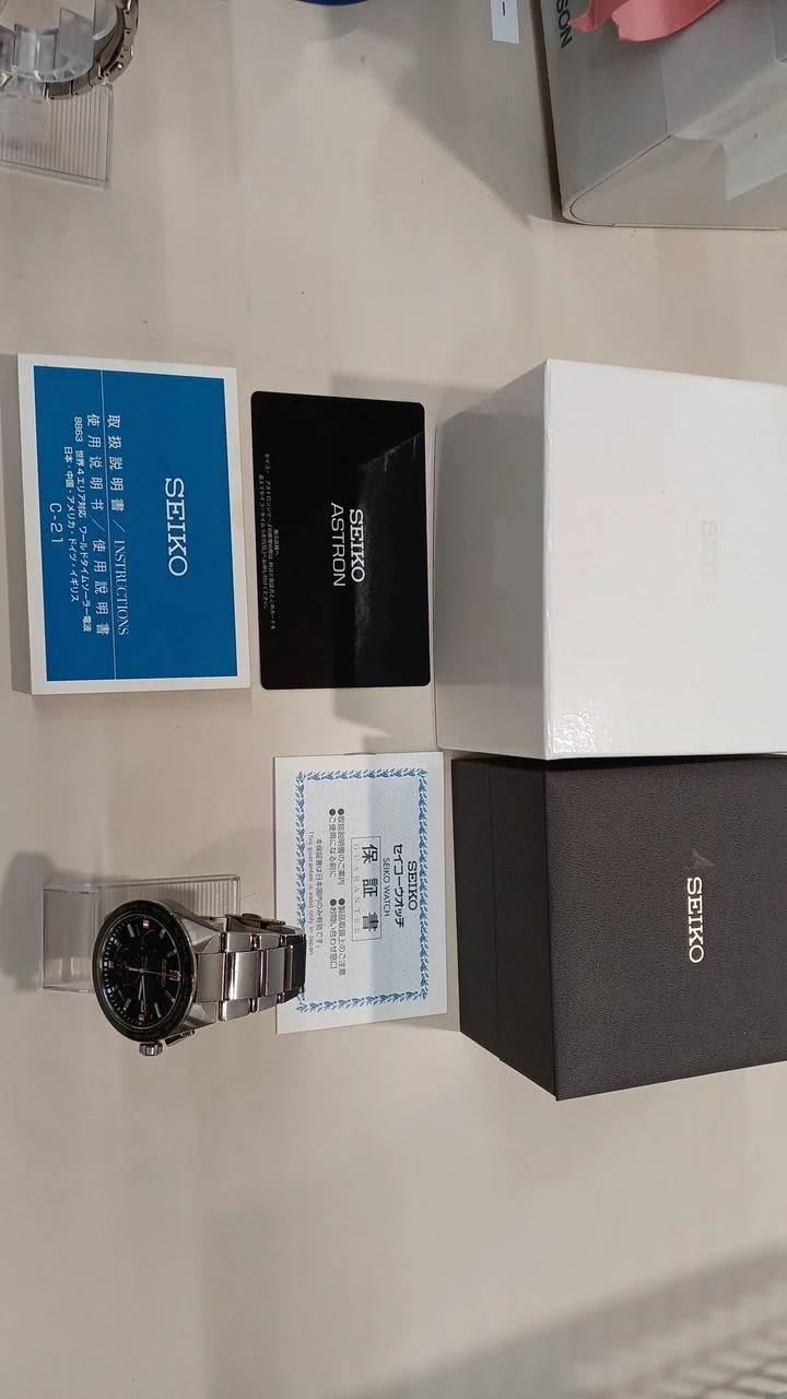 SEIKO Solar-/Analog-Armbanduhr ASTRON 8B63-0BD0