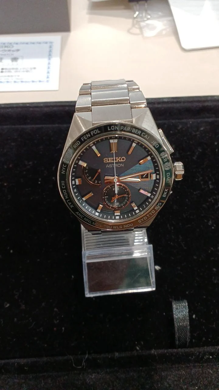 SEIKO Solar-/Analog-Armbanduhr ASTRON 8B63-0BD0