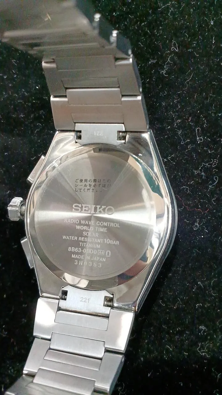 SEIKO Solar-/Analog-Armbanduhr ASTRON 8B63-0BD0