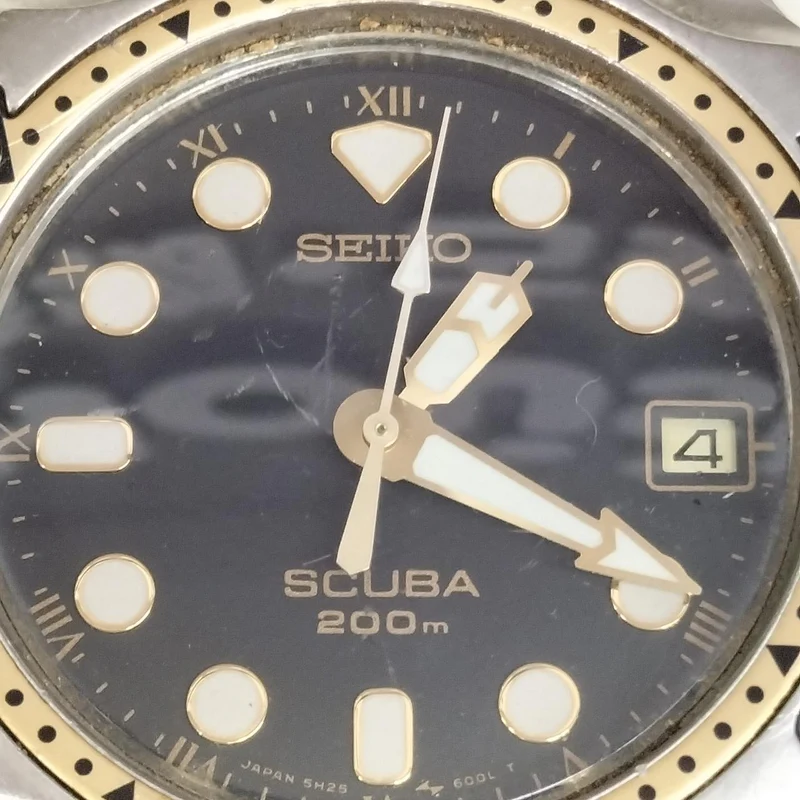 [SCHROTT] SEIKO SCUBA Quartz 5H25-6000 - Mit Kratzern