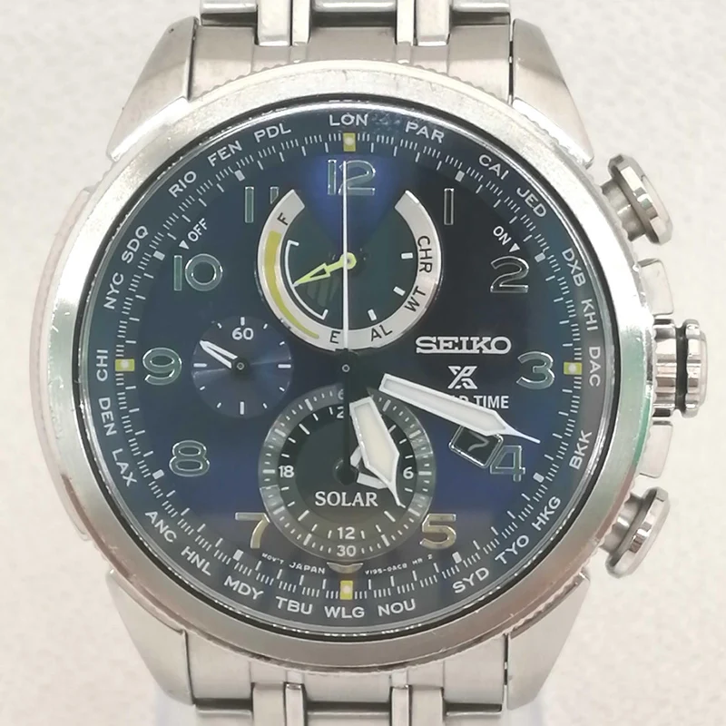SEIKO Solar-Armbanduhr V195-0AD0