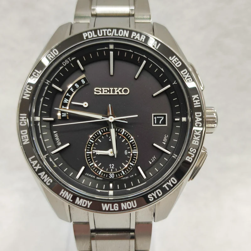 SEIKO Breitz Solar-Funkuhr 8B54-0BC0