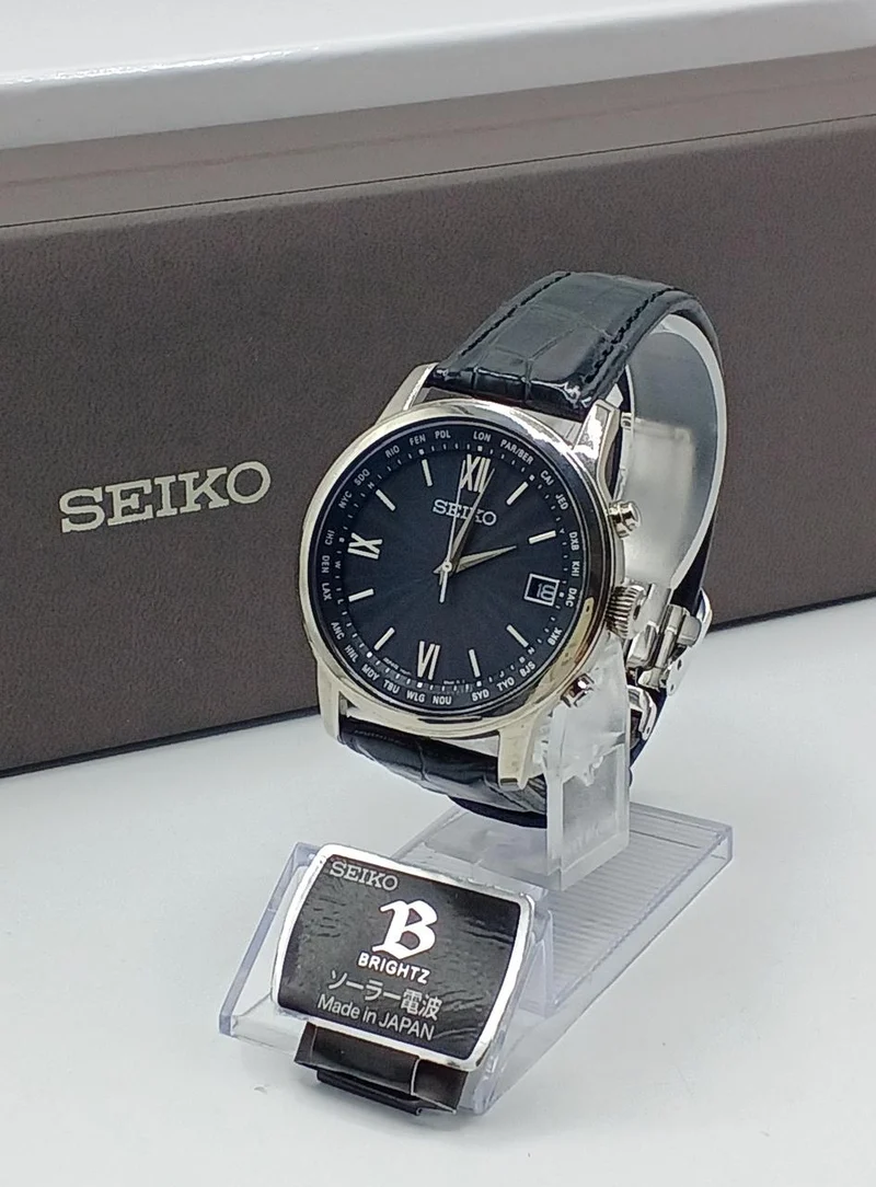 SEIKO Funkgesteuerte Solar-Armbanduhr SAGZ105