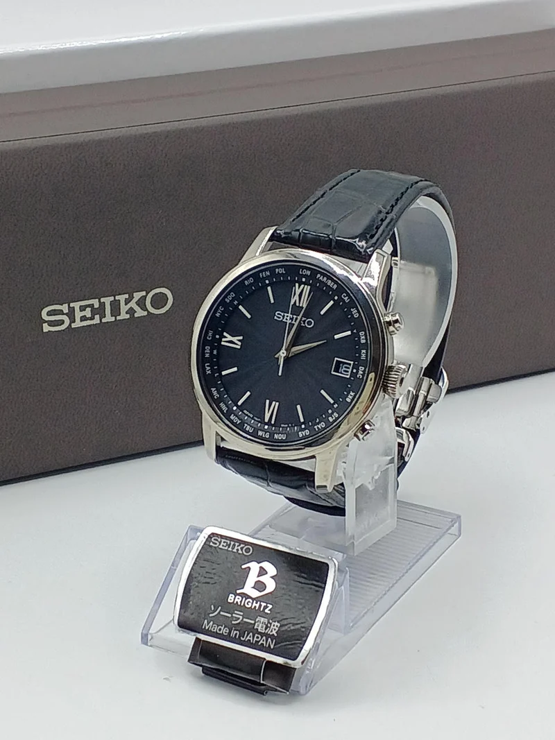 SEIKO Funkgesteuerte Solar-Armbanduhr SAGZ105