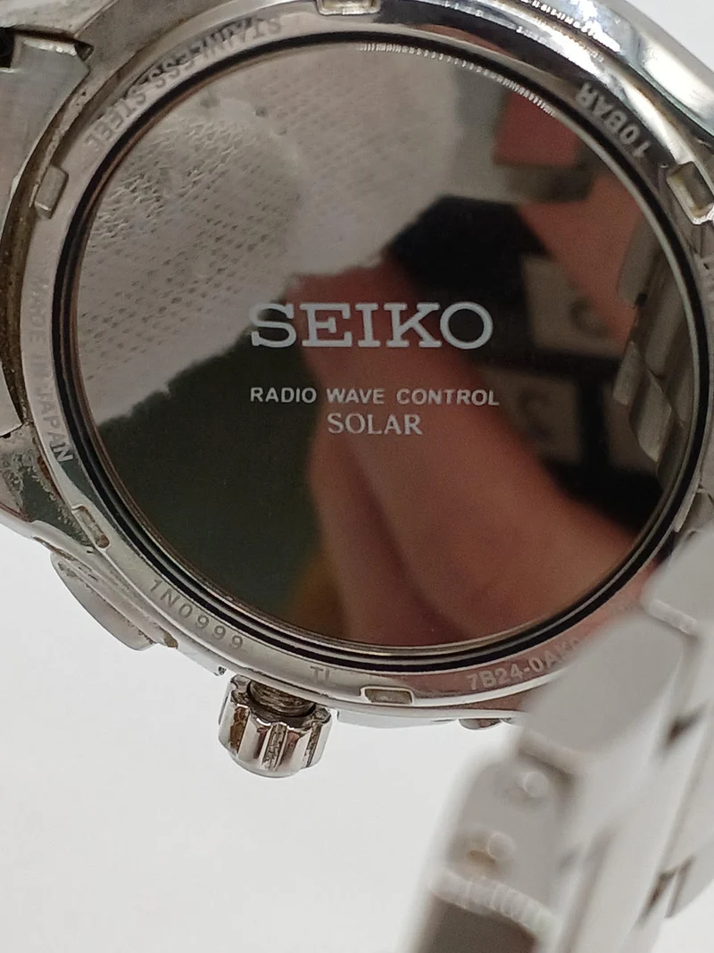 SEIKO Breitz Funkgesteuerte Uhr 7B24-0AK0