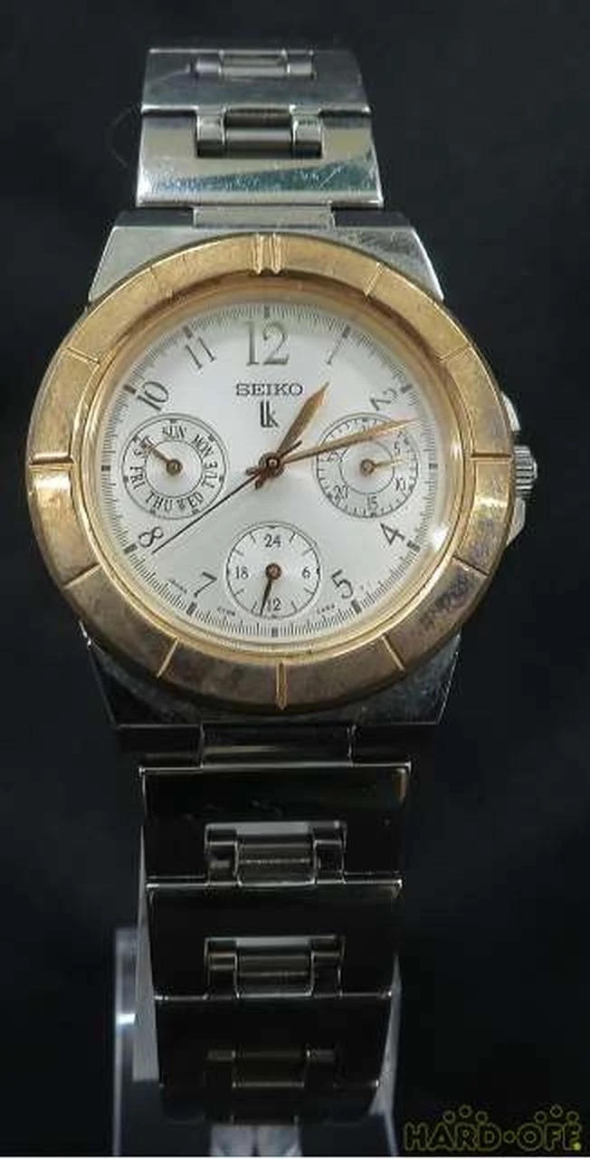 SEIKO Quarz-Analog-Armbanduhr 5Y89-0B30