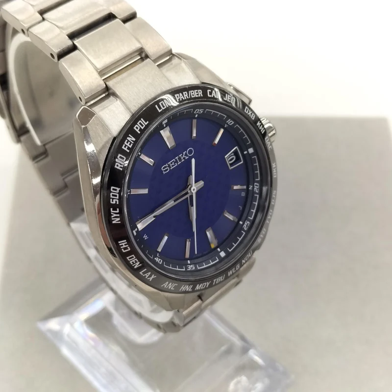 SEIKO Funkgesteuerte Solar-Armbanduhr SBTM323