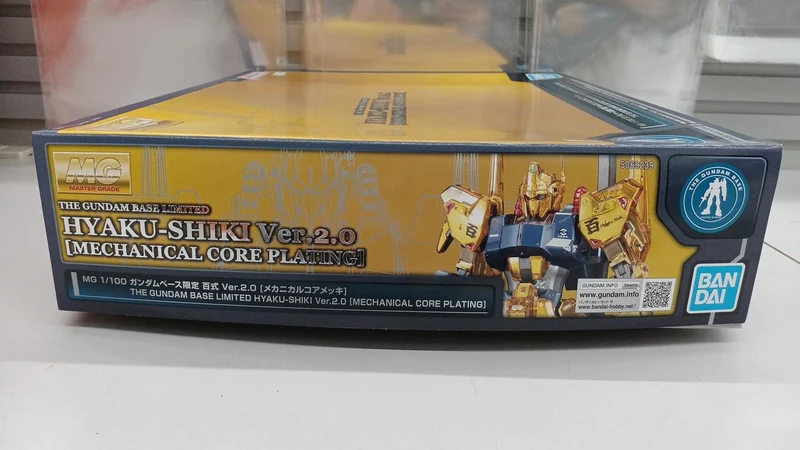 BANDAI Hyakushiki VER.2.0 Mechanical Core Plated 1/100 MG MSN-00100 Gundam Base Limited