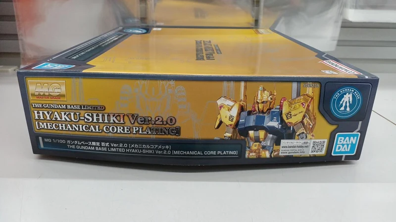 BANDAI Hyakushiki VER.2.0 Mechanical Core Plated 1/100 MG MSN-00100 Gundam Base Limited