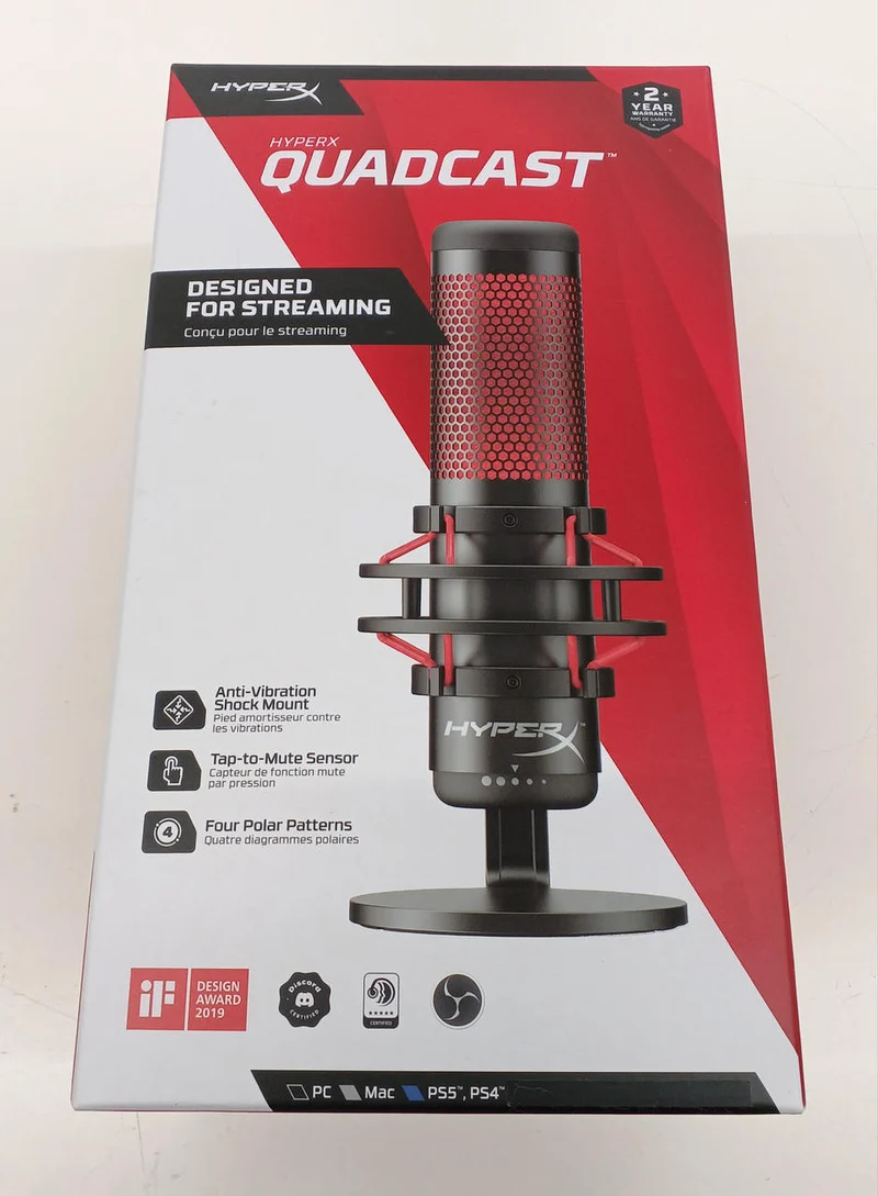 HYPERX USB-Mikrofon QUADCAST (4P5P6AA)